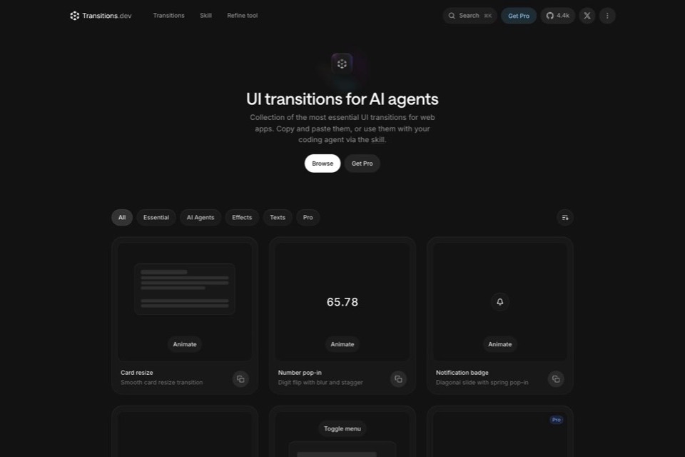 Transitions.dev